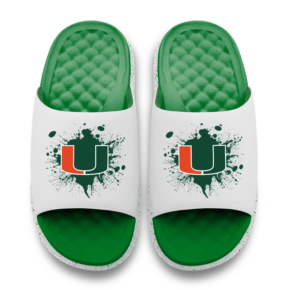 Miami Hurricanes Centered Logo Splat Motive
