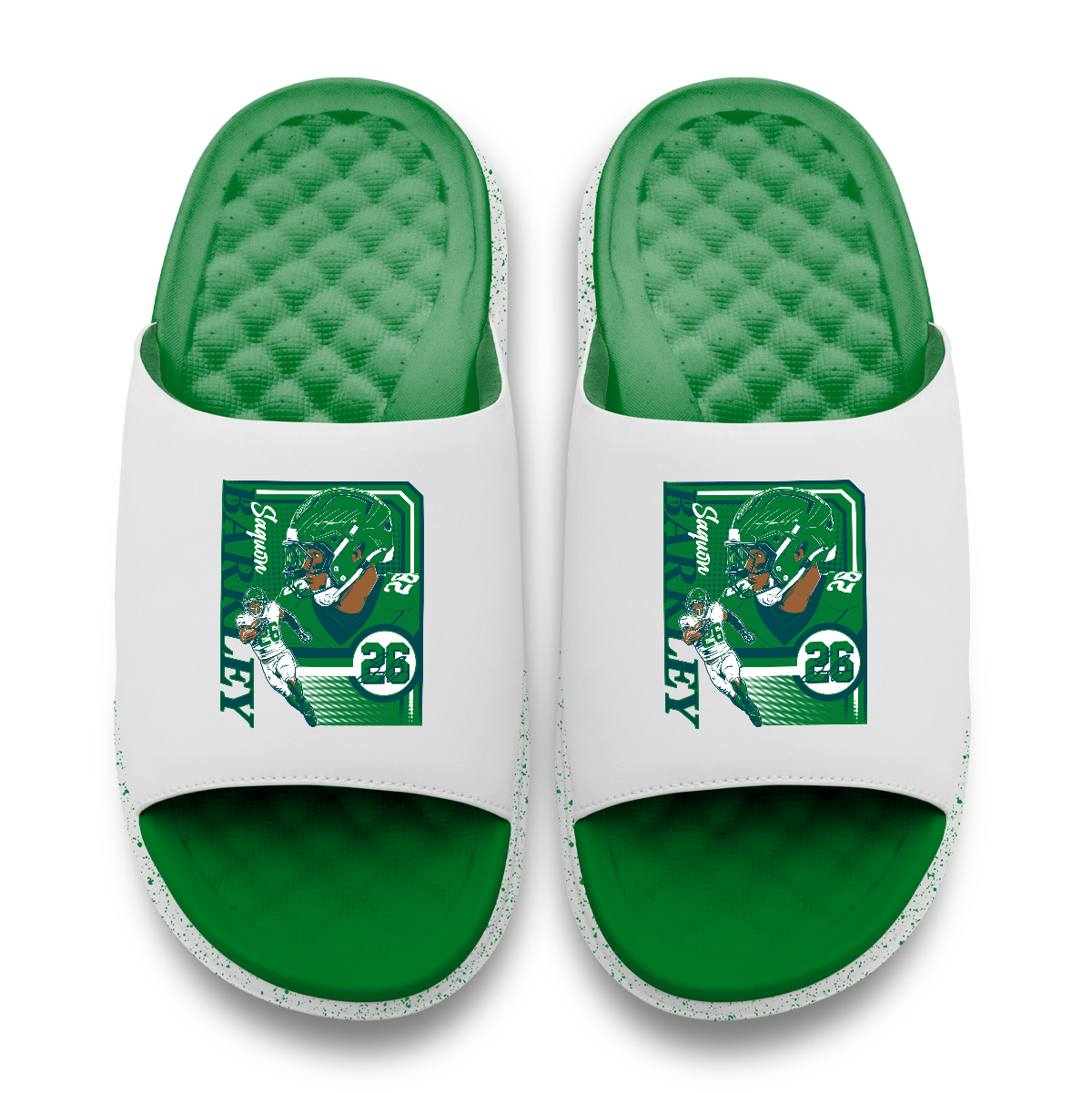 Saquon Barkley Retro Collage Motive