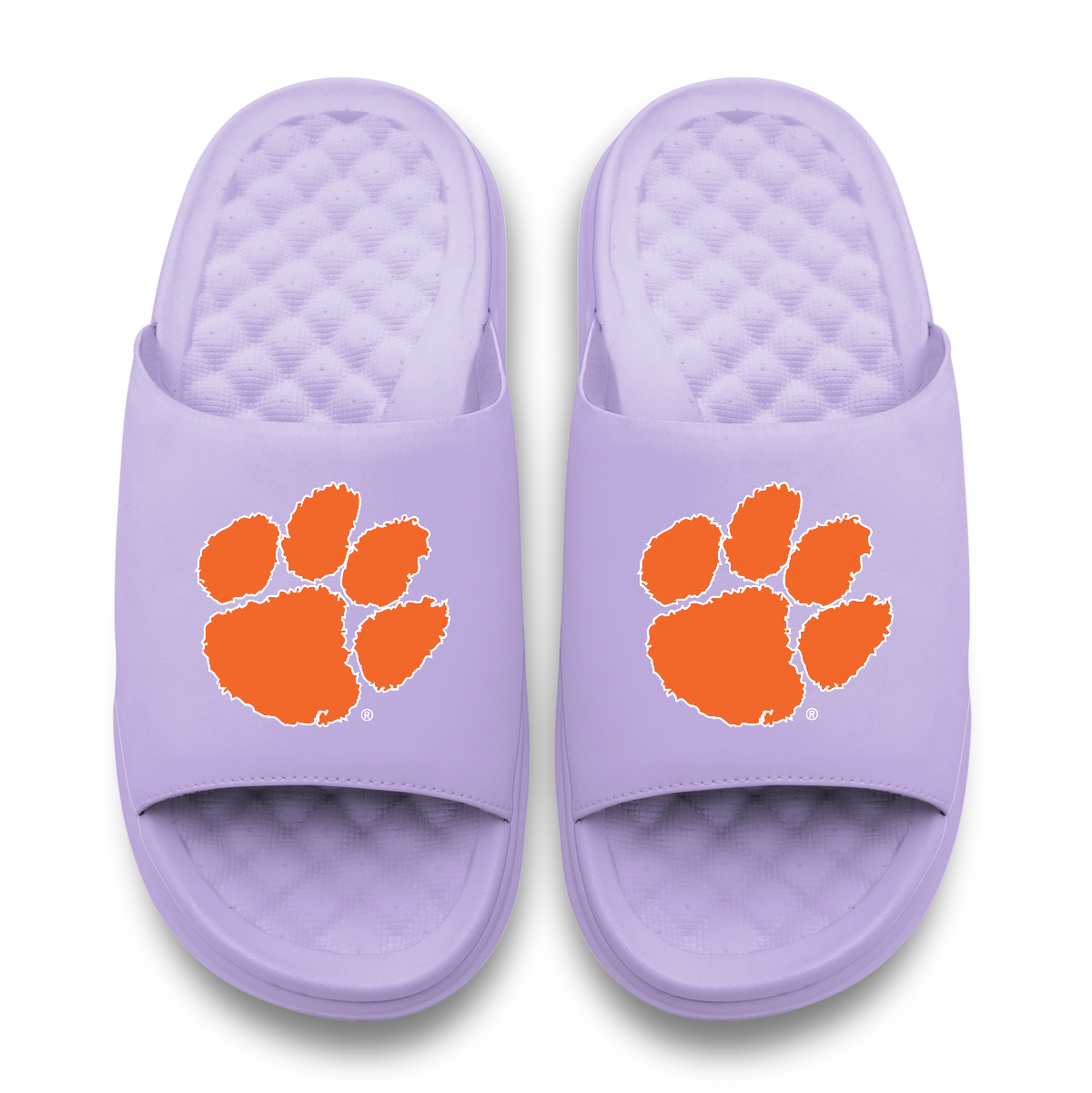 Clemson Tigers Primary Logo Lavender Motive