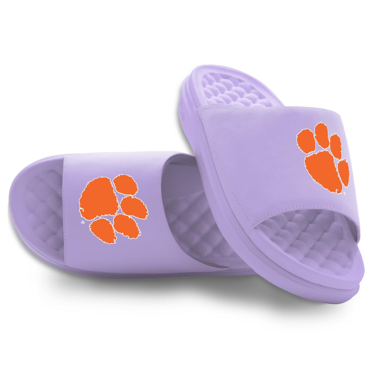 Clemson Tigers Primary Logo Lavender Motive