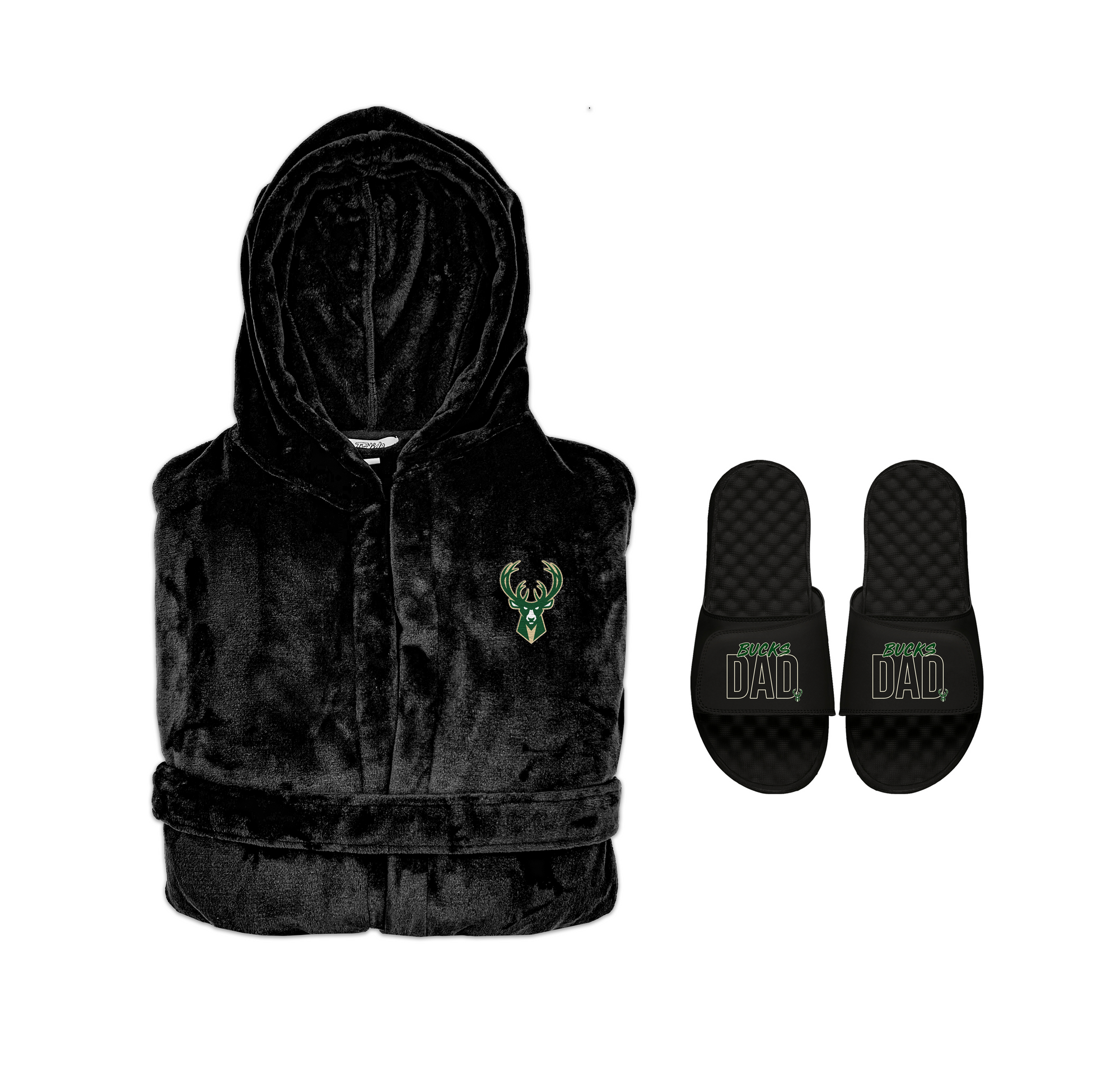 Milwaukee Bucks Dad Robe Bundle