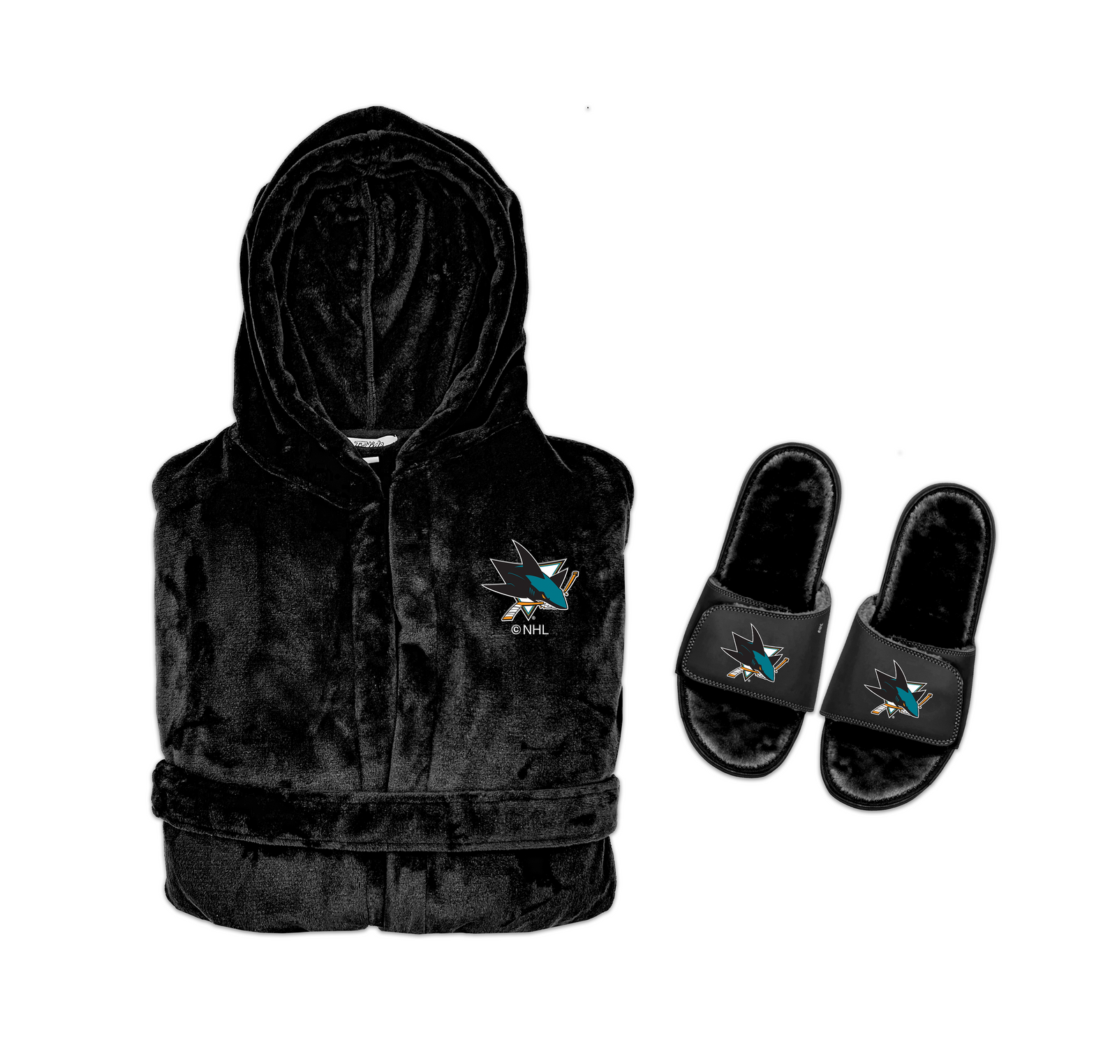 San Jose Sharks Phantom Robe Slide Bundle