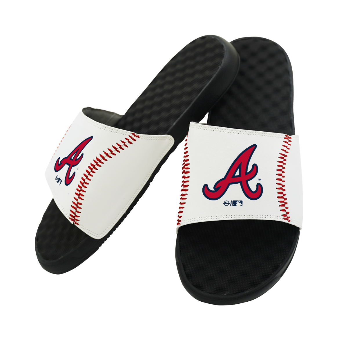 Braves Baseball Stitch Slide Sandals