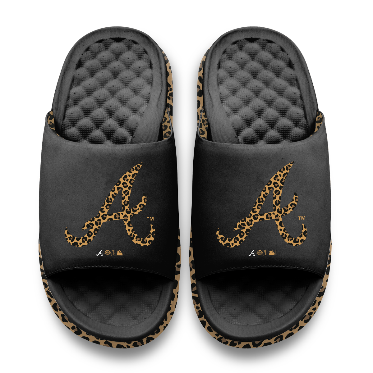 Atlanta Braves Cheetah Dip Motive Slide Sandles