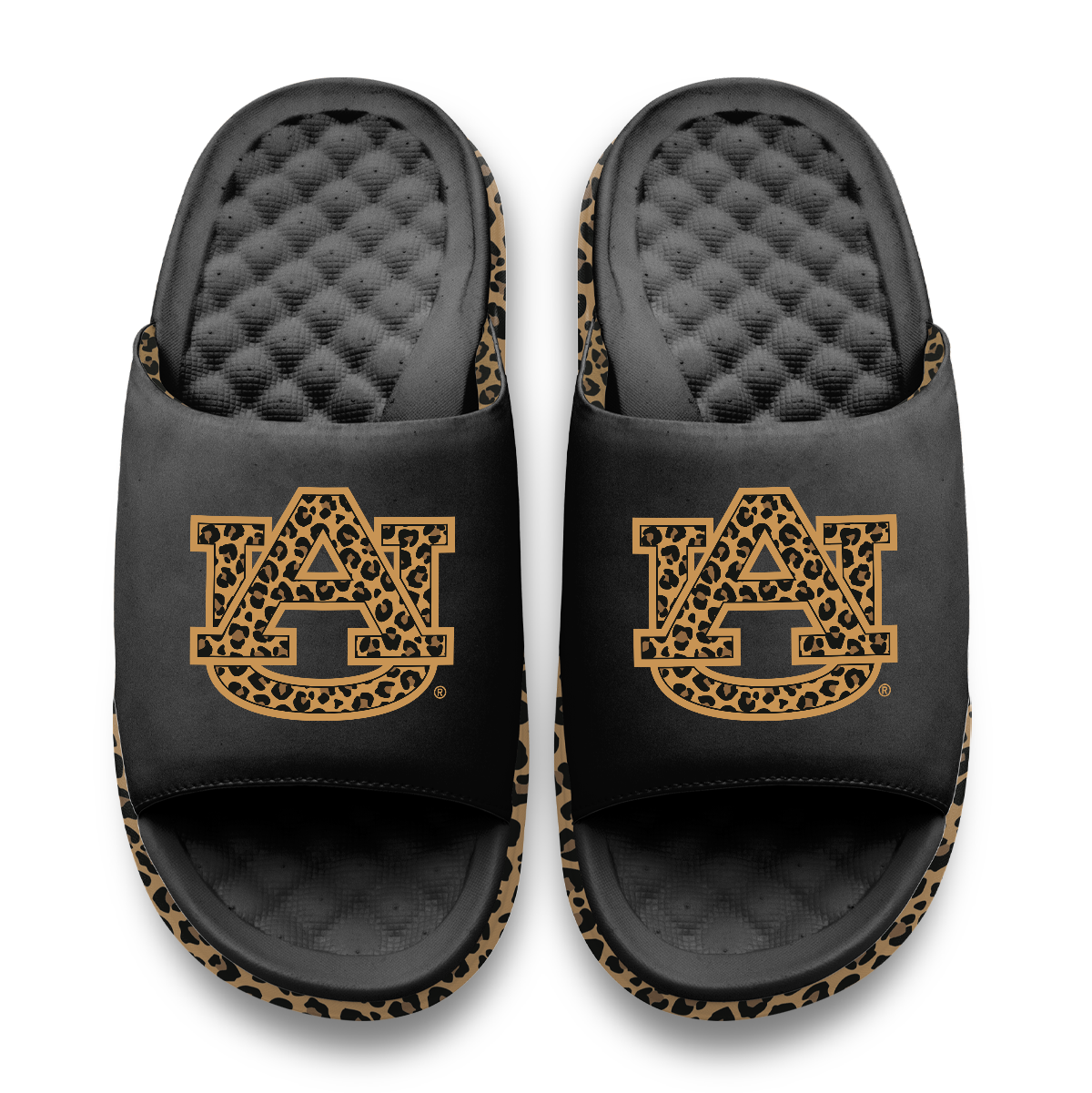 Auburn Tigers Cheetah Dip Motive Slide Sandles