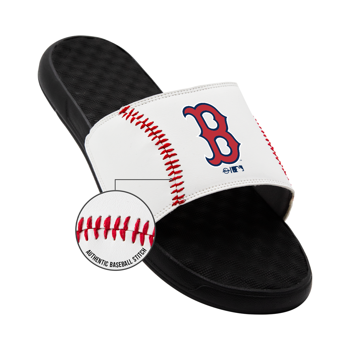 Red Sox Baseball Stitch Slide Sandals