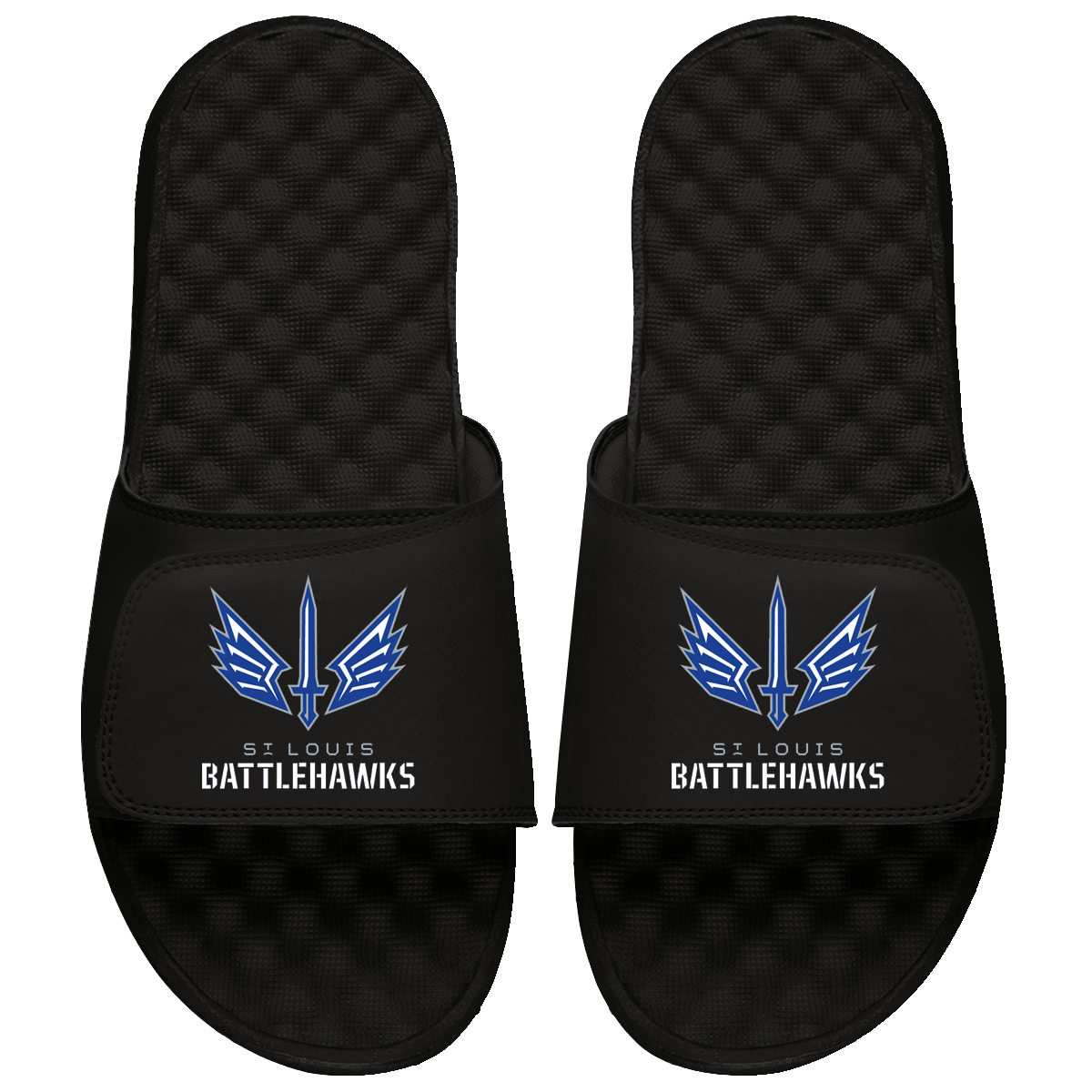 St. Louis Battlehawks Primary Logo Stack Slide Sandals