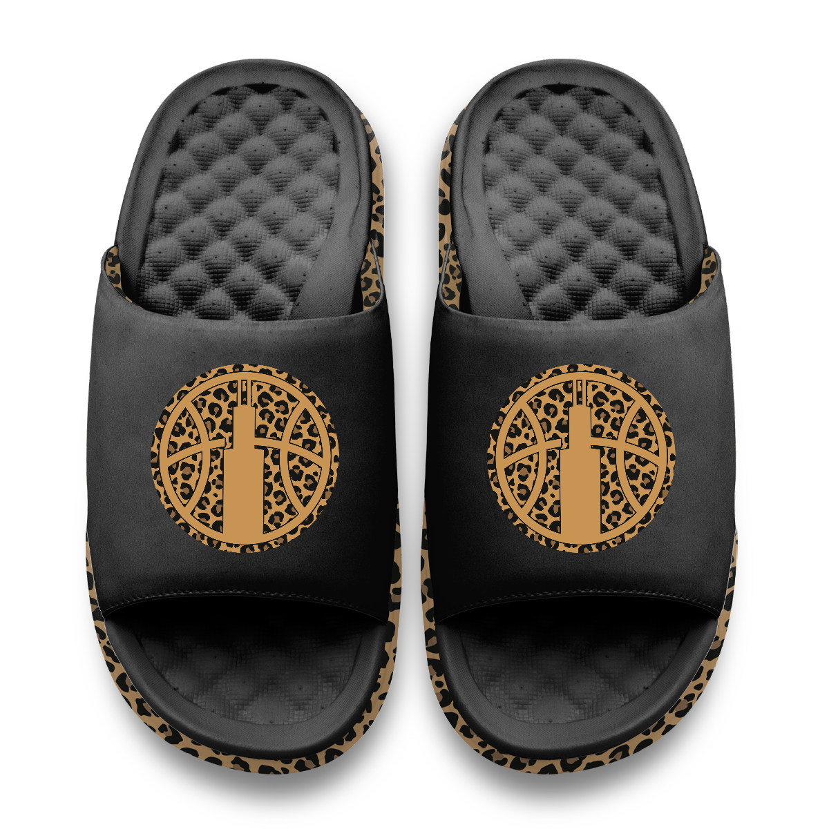 Chicago Sky Cheetah Dip Motive Slide Sandles