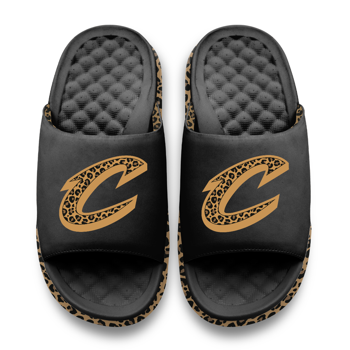 Cleveland Cavaliers Cheetah Dip Motive Slide Sandles