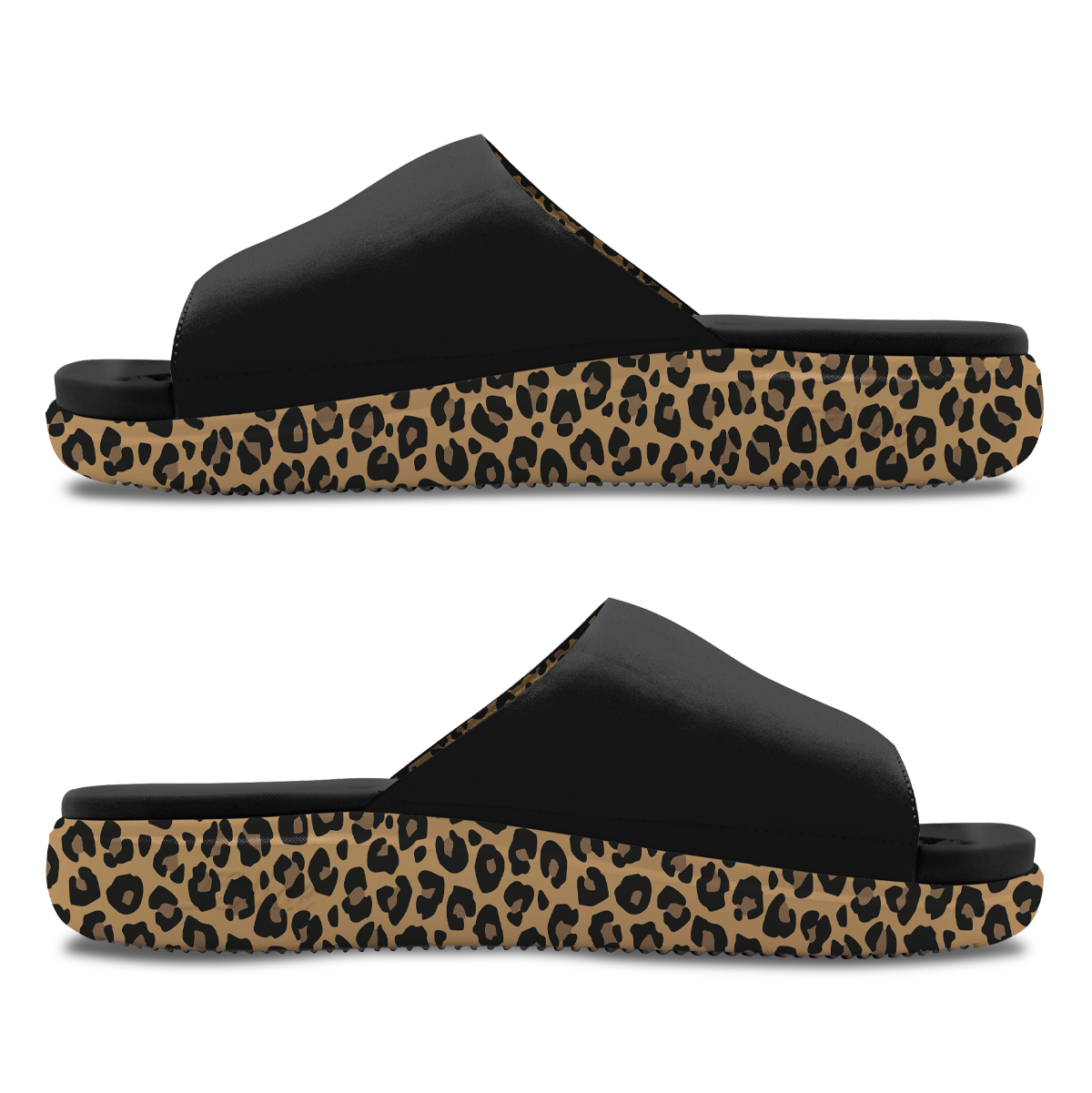 Connecticut Sun Cheetah Dip Motive Slide Sandles