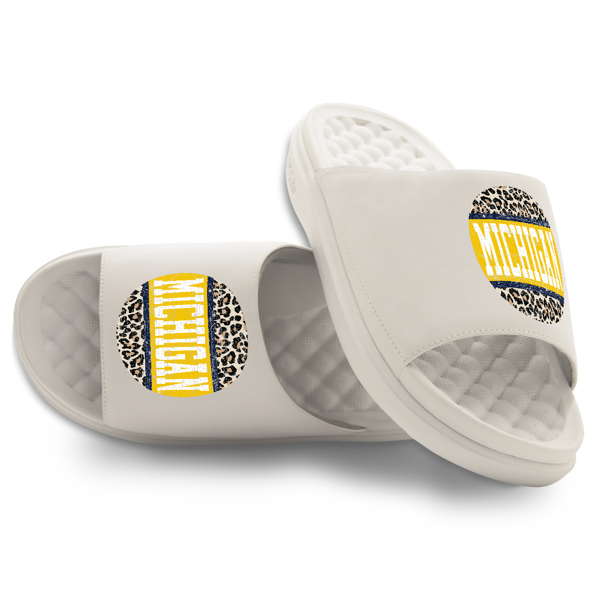 Michigan Wolverines Cheetah  ISlide x Gameday Couture