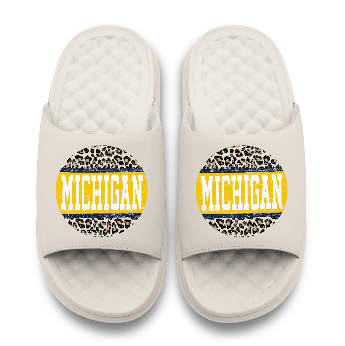 Michigan Wolverines Cheetah  ISlide x Gameday Couture