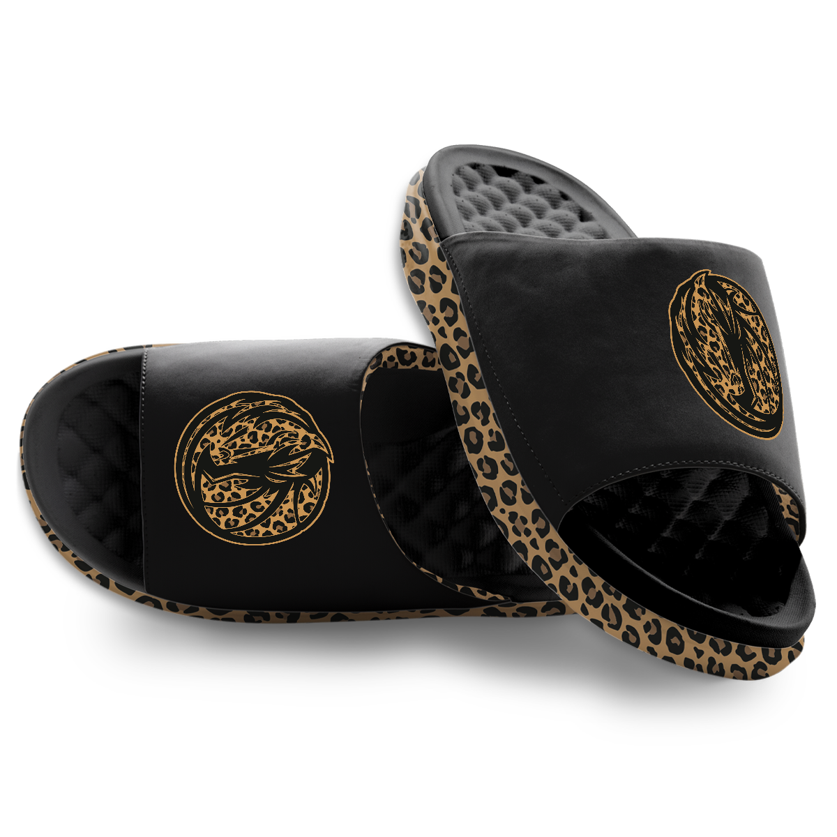 Dallas Mavericks Cheetah Dip Motive Slide Sandles