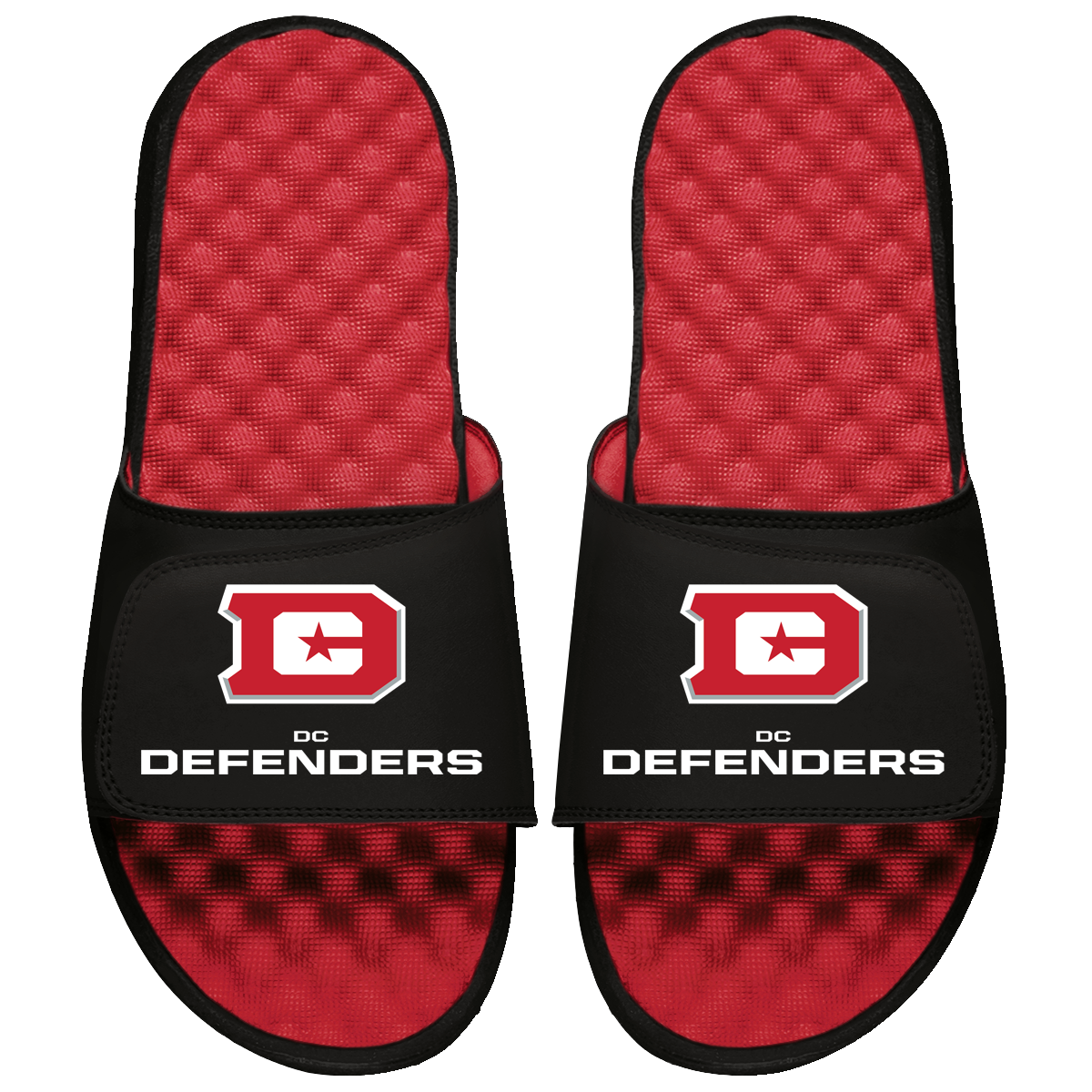 D.C. Defenders Primary Logo Stack Slide Sandals