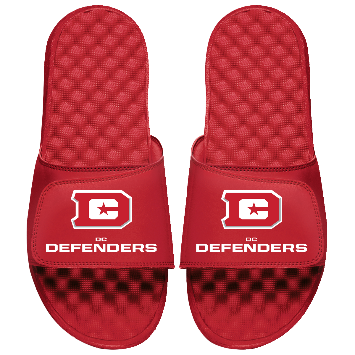 D.C. Defenders Primary Logo Stack Slide Sandals