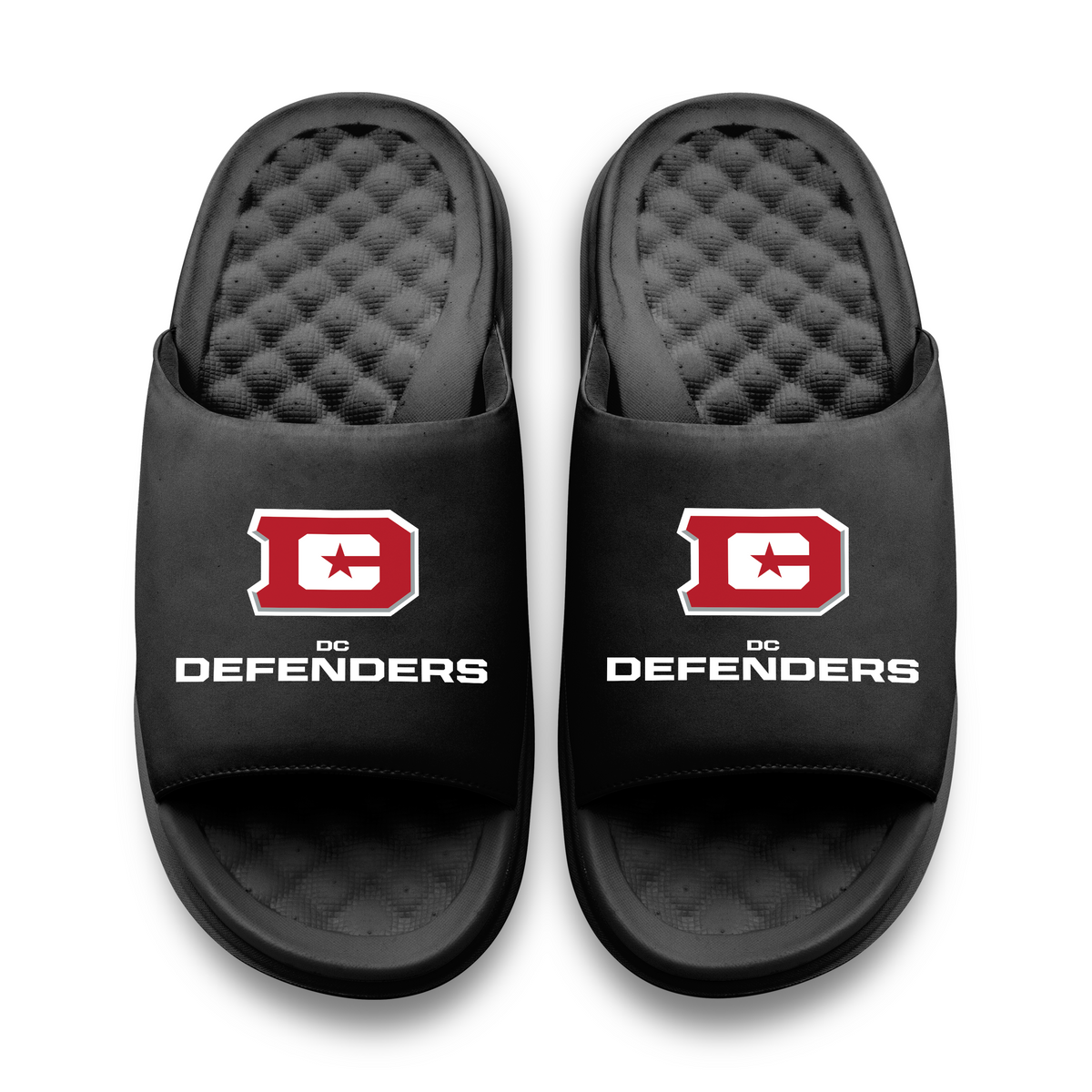 D.C. Defenders Primary Logo Stack Motive Slide Sandals