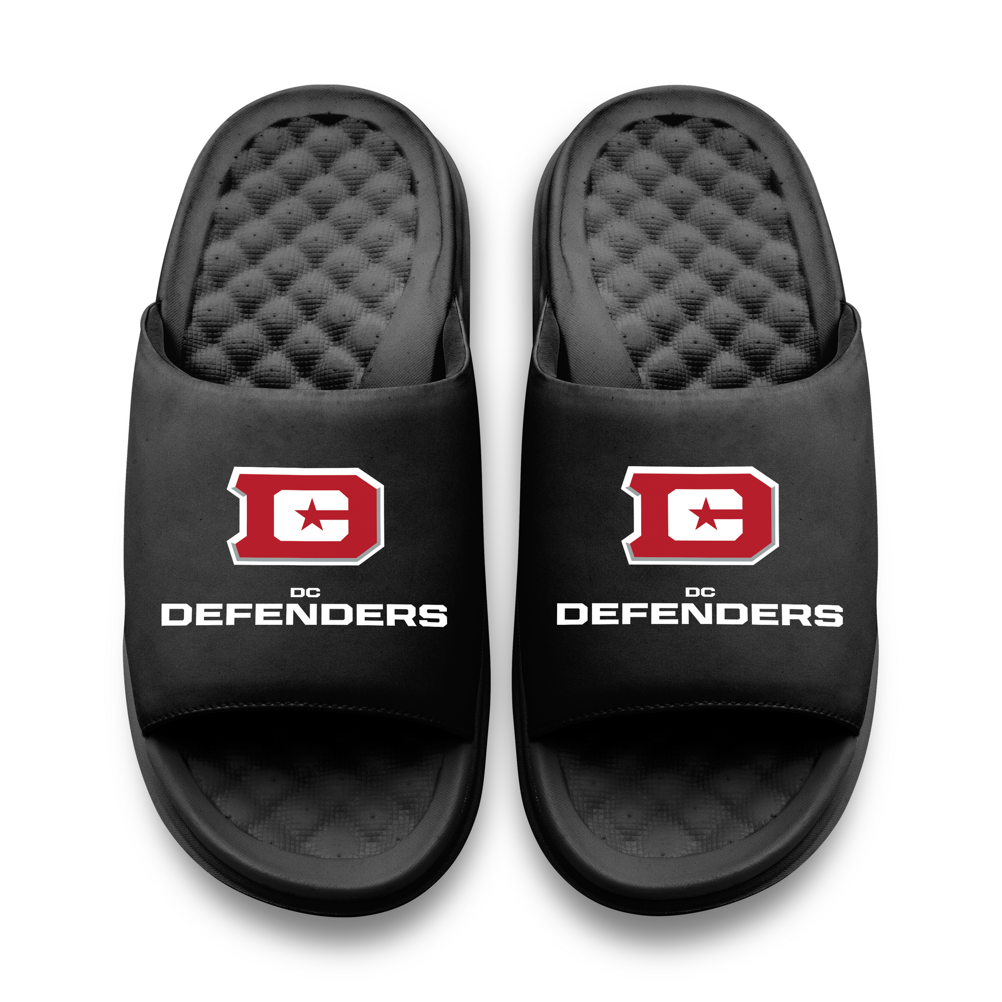 D.C. Defenders Primary Logo Stack Motive Slide Sandals