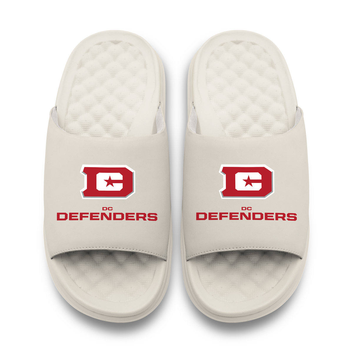 D.C. Defenders Primary Logo Stack Motive Slide Sandals