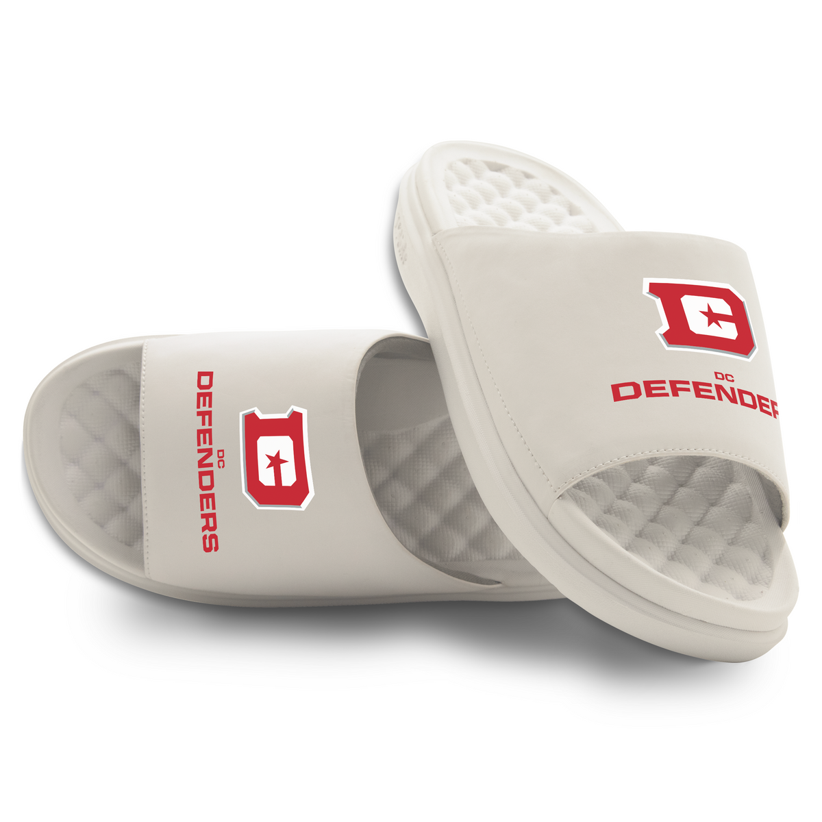 D.C. Defenders Primary Logo Stack Motive Slide Sandals