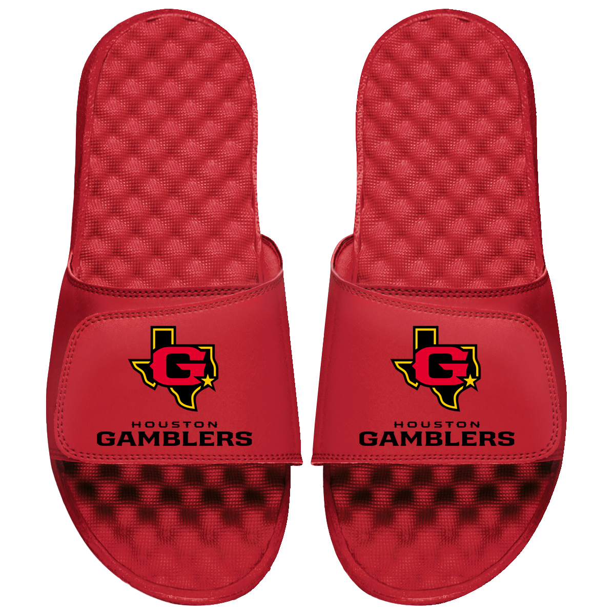 Houtson Gamblers Primary Logo Stack Slide Sandals
