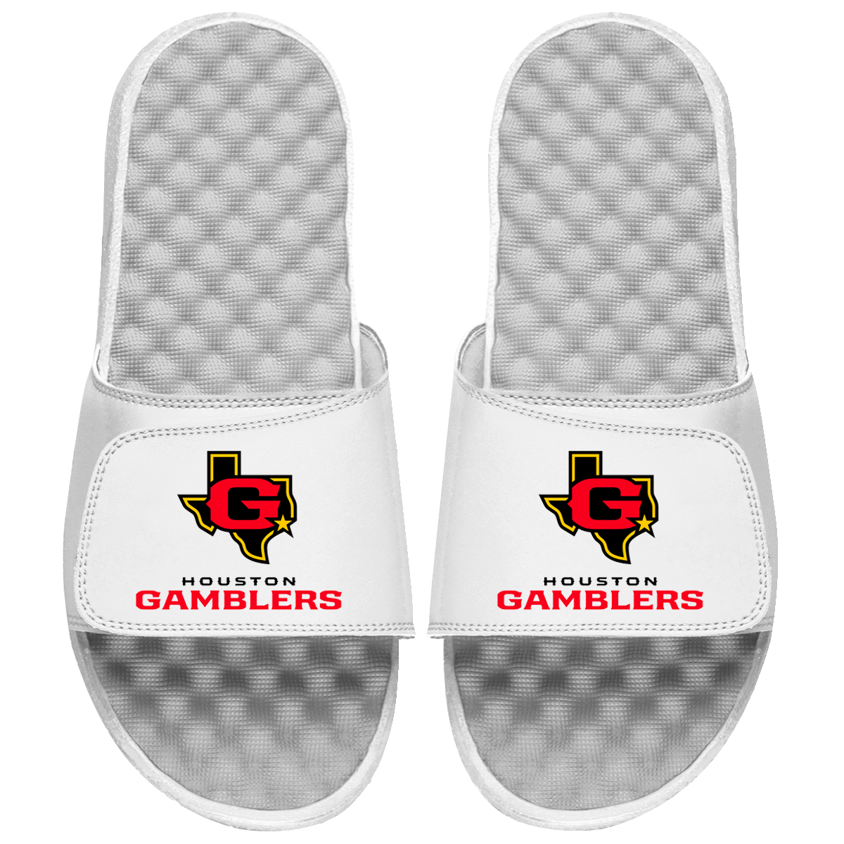 Houtson Gamblers Primary Logo Stack Slide Sandals