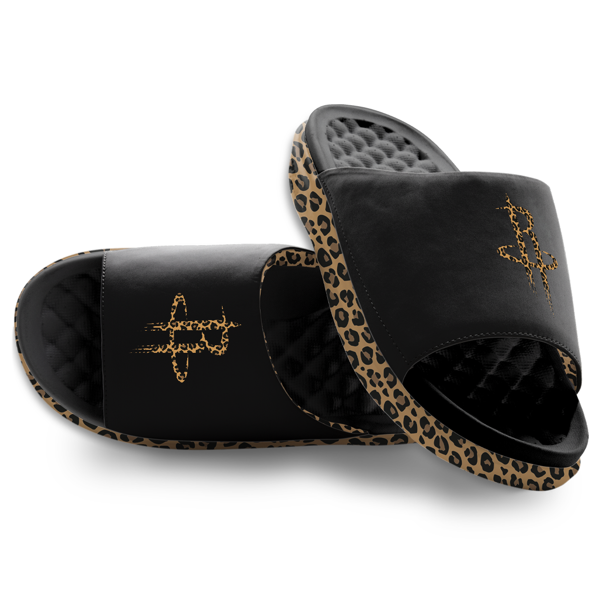 Houston Rockets Cheetah Dip Motive Slide Sandles