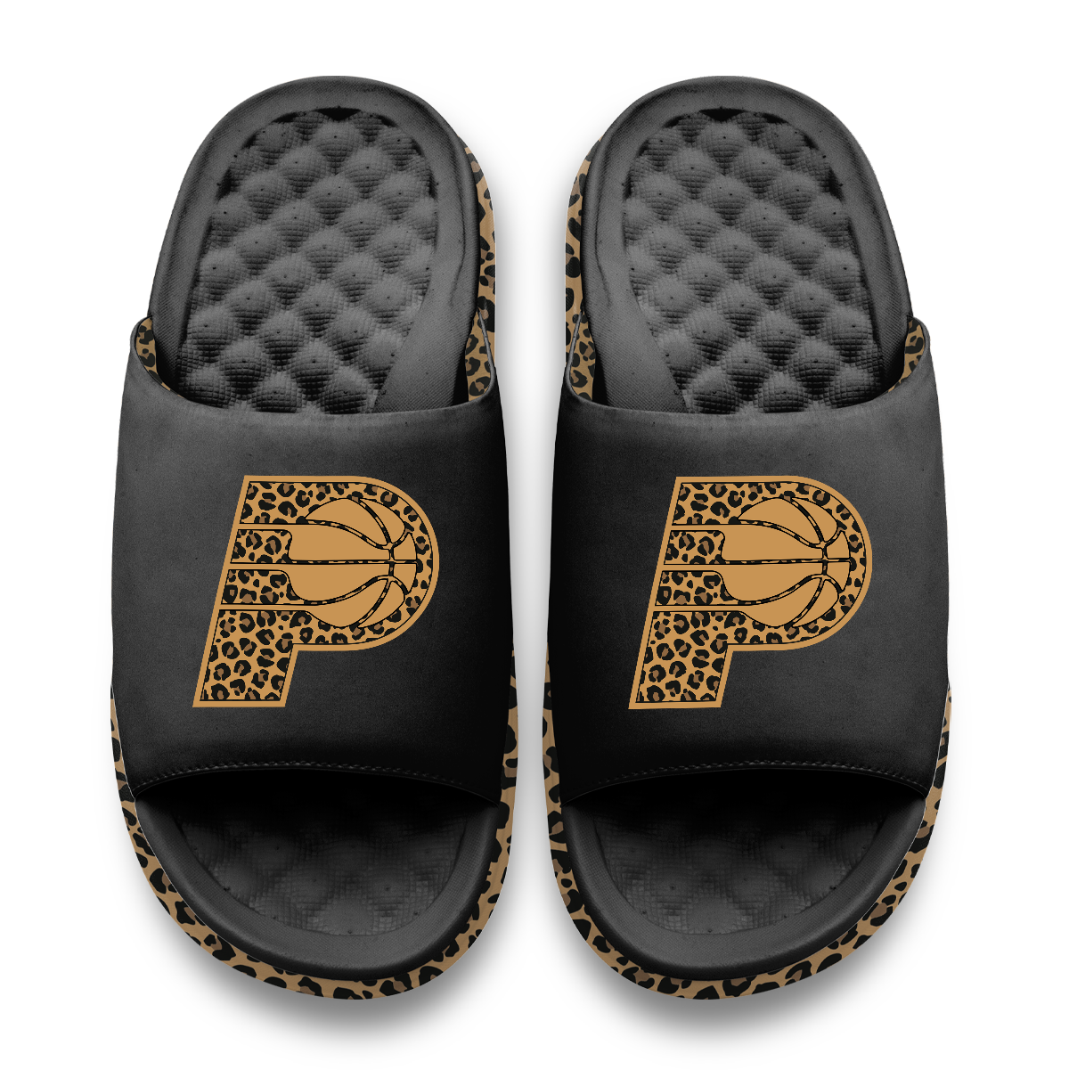 Indiana Pacers Cheetah Dip Motive Slide Sandles