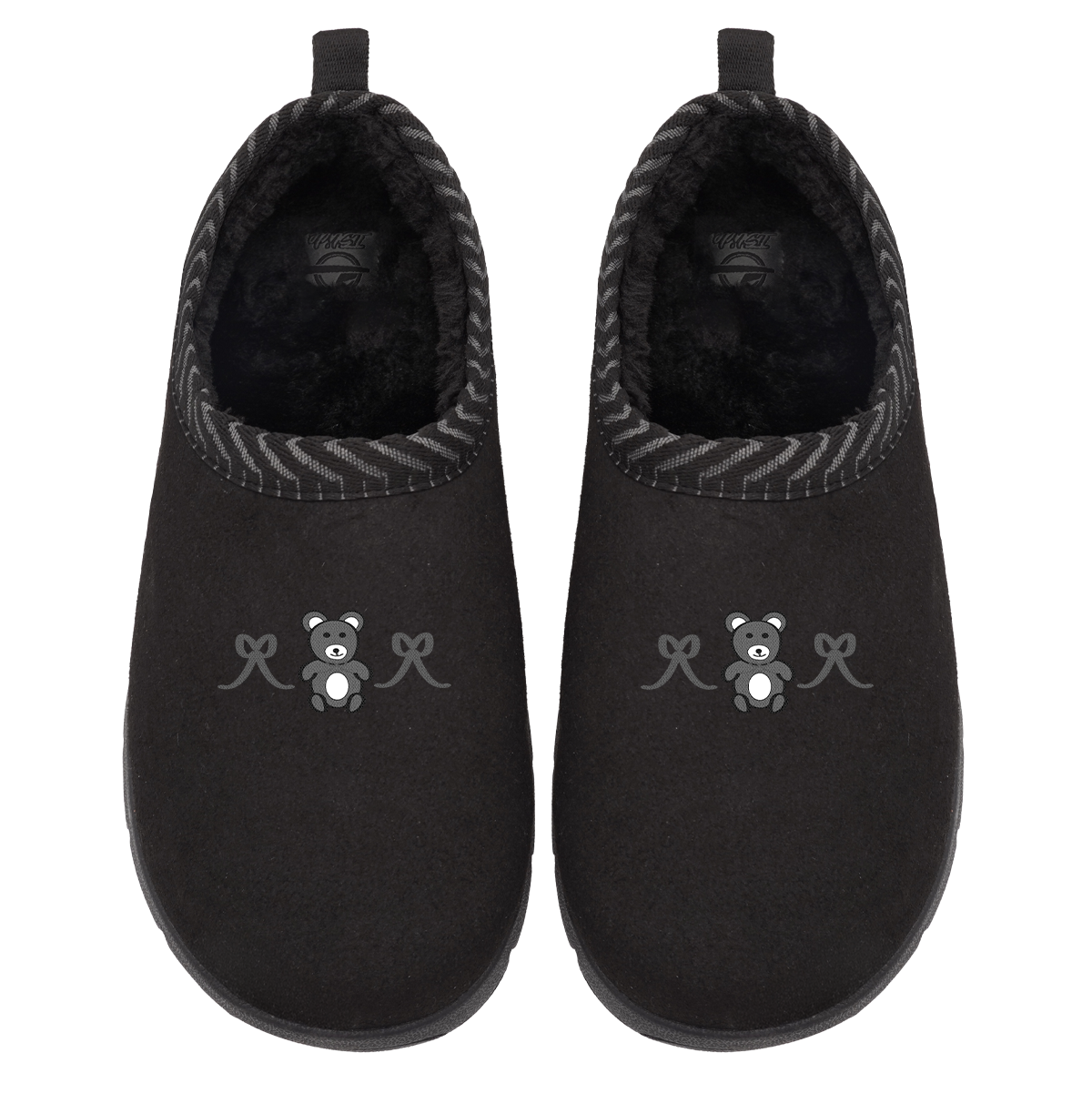 Bows and Teddy Bear Tonal Mission Slipper