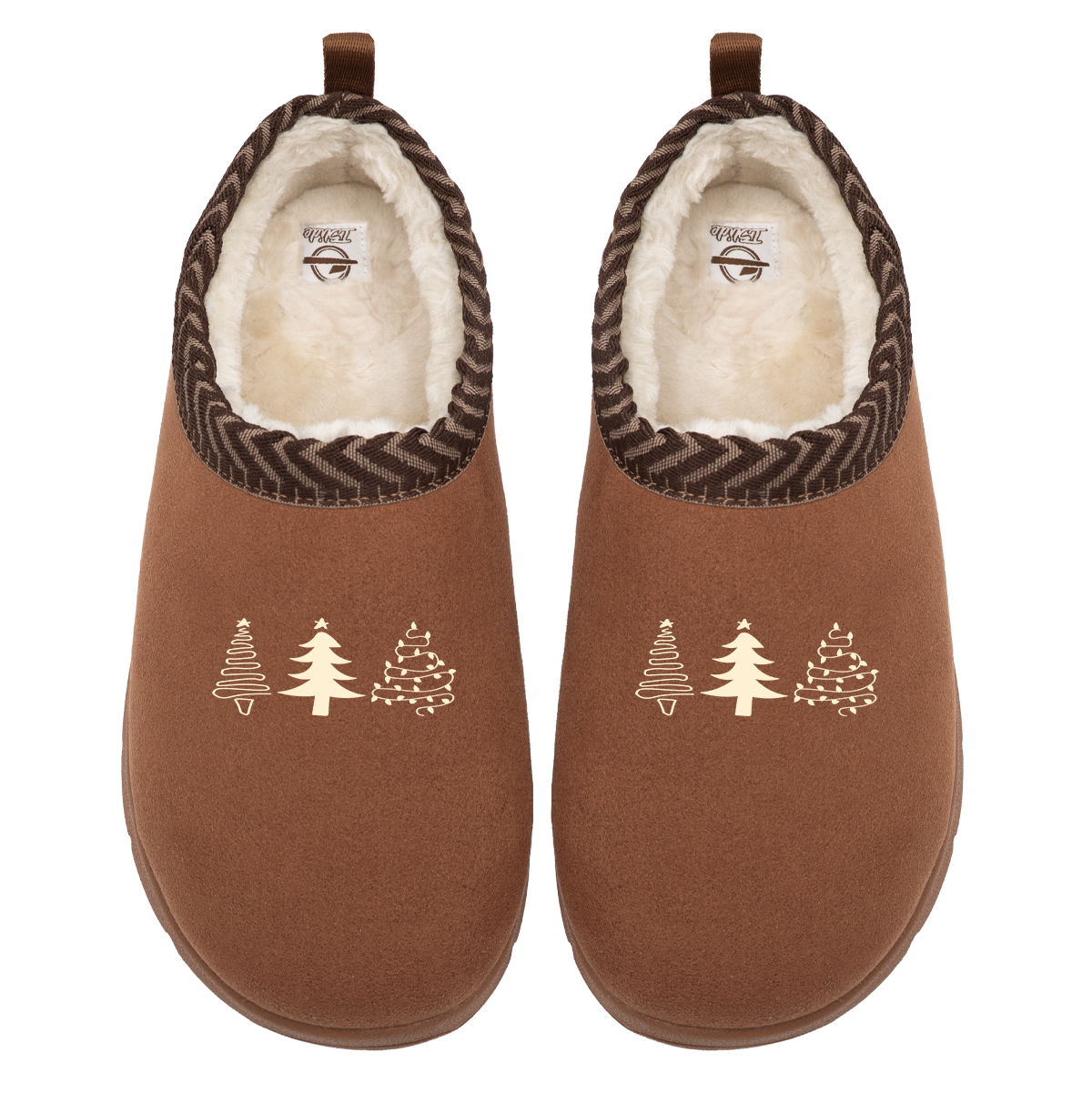 Christmas Tree Cream Mission Slipper
