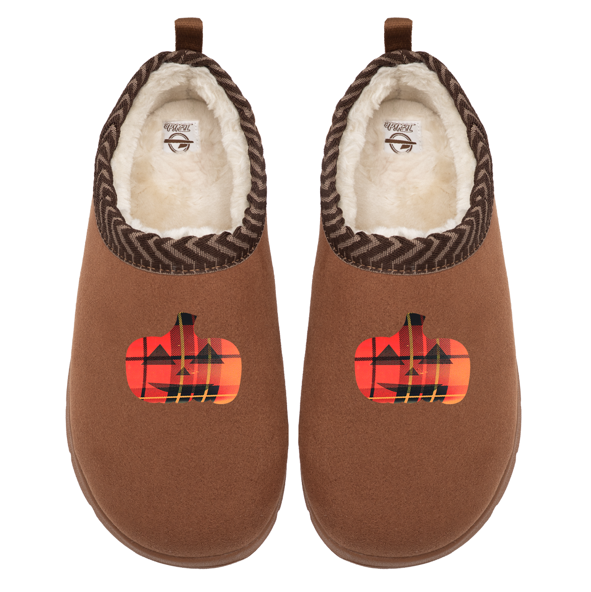 Plaid Pumpkin Mission Slipper
