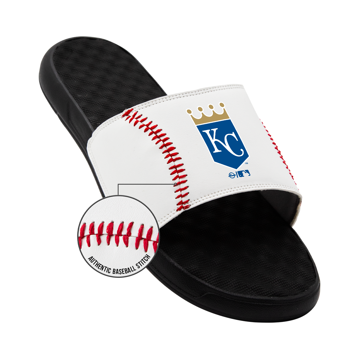 Kansas City Royals Baseball Stitch Slide Sandals