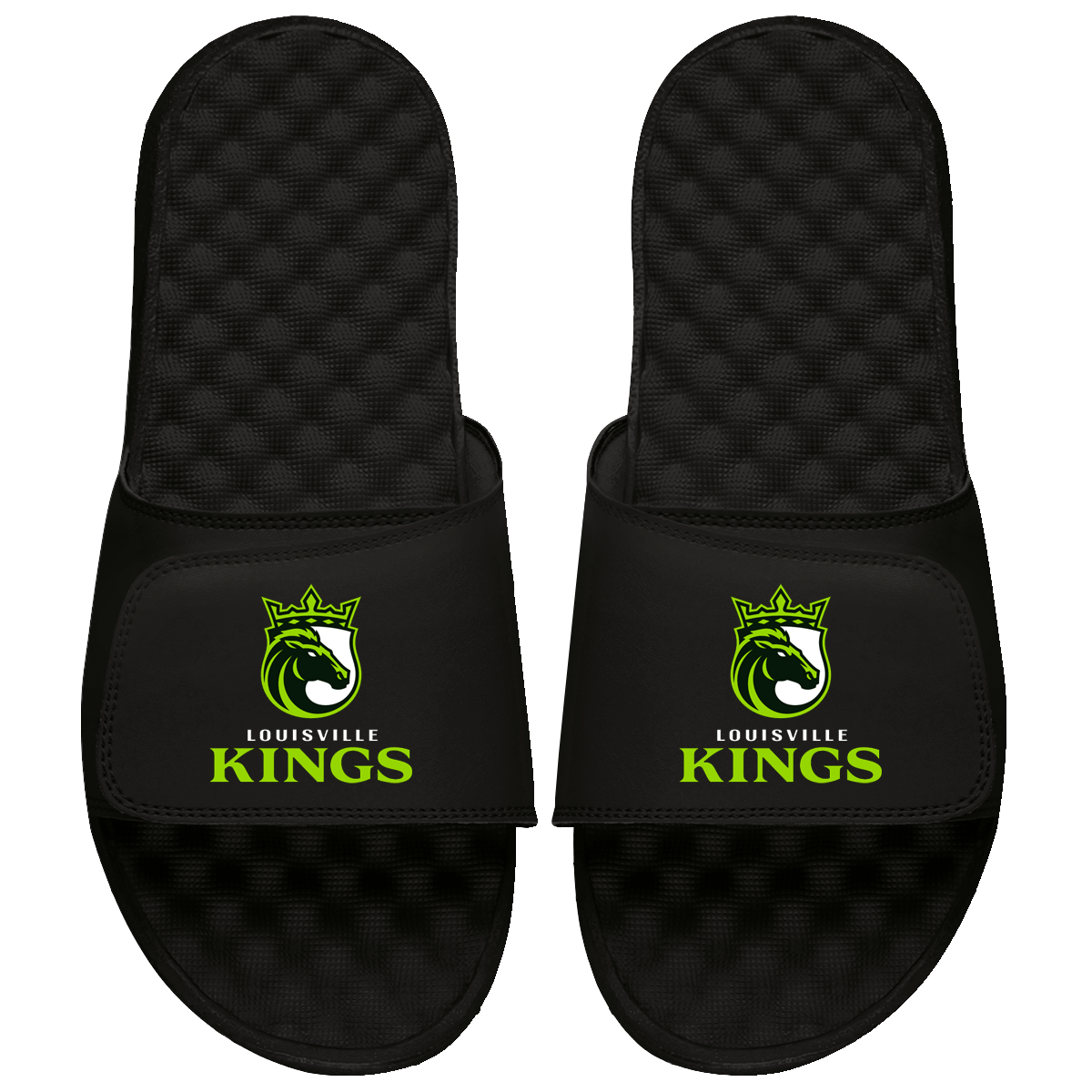Louisville Kings Primary Logo Stack Slide Sandals