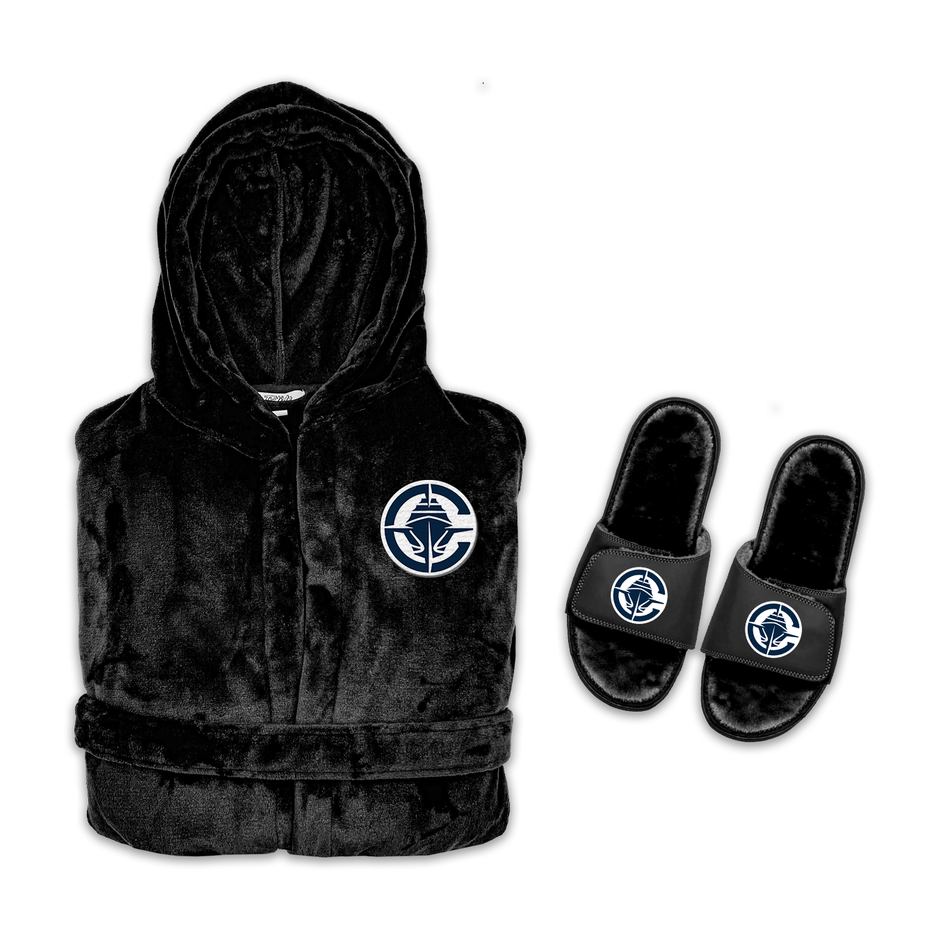 Los Angeles Clippers Black Hooded Phantom Robe Bundle