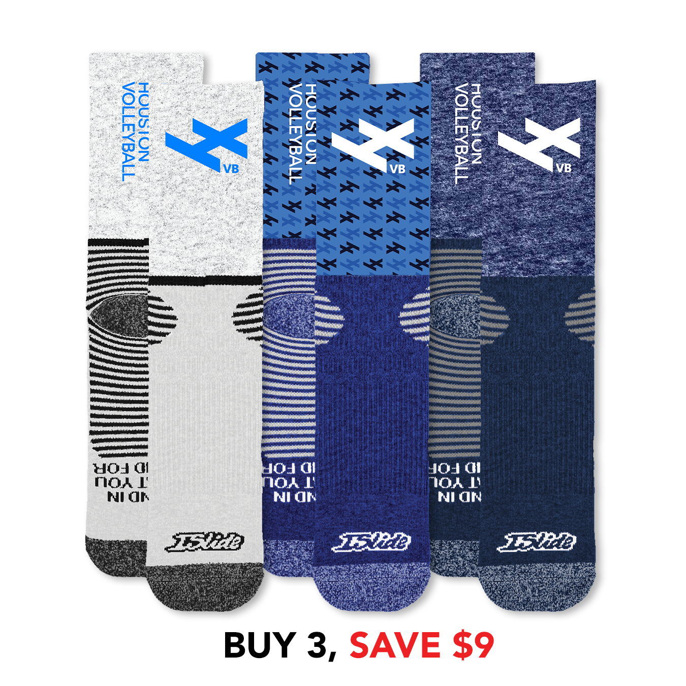 LovB Houston Athletic Sock Bundle