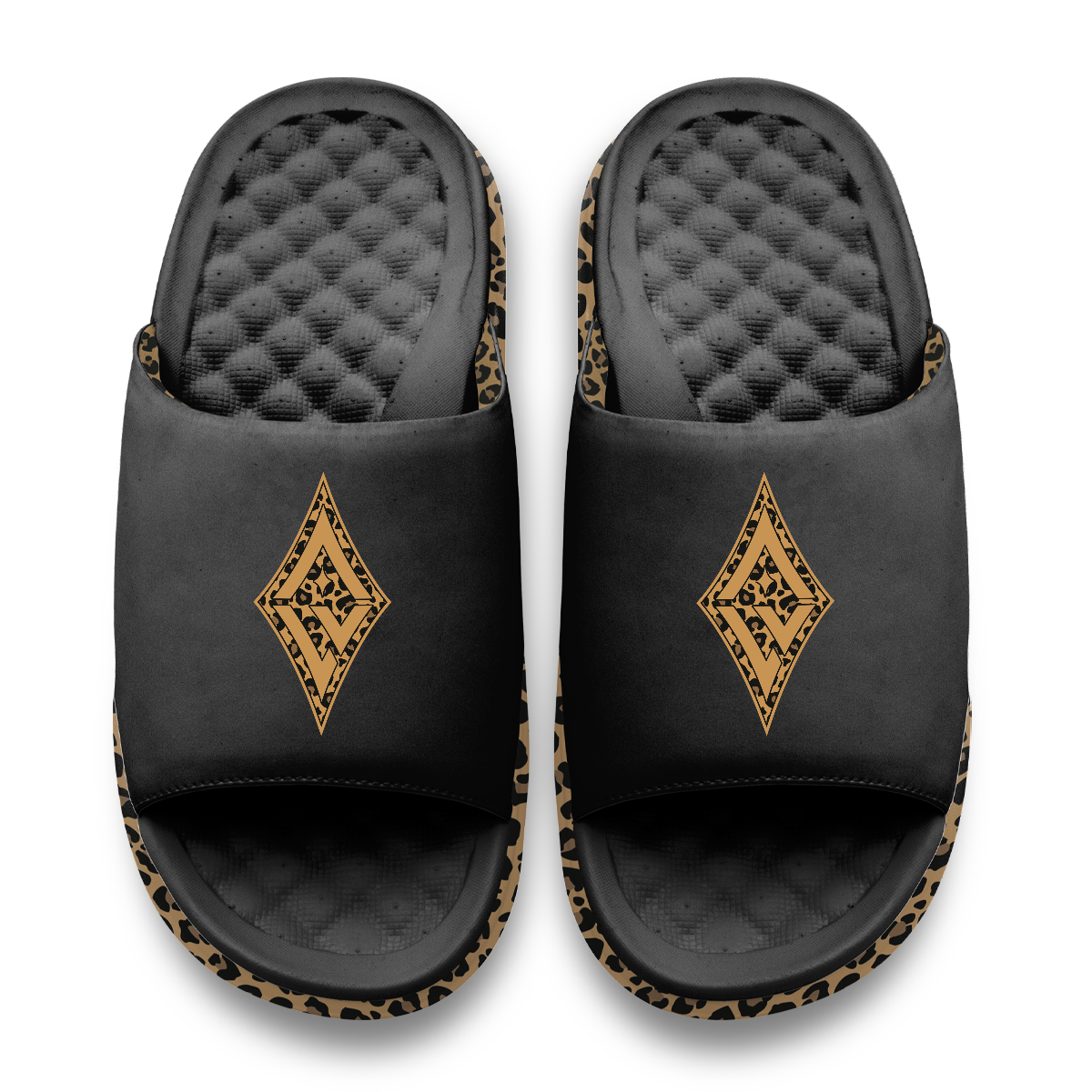 Las Vegas Aces Cheetah Dip Motive Slide Sandles