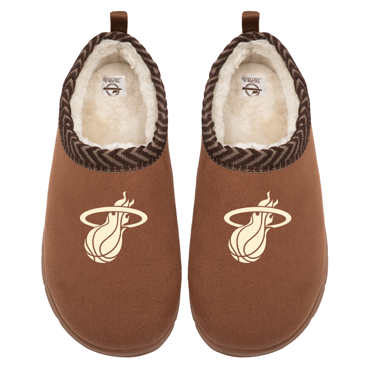 Miami Heat Cream Logo Mission Slipper Dropship