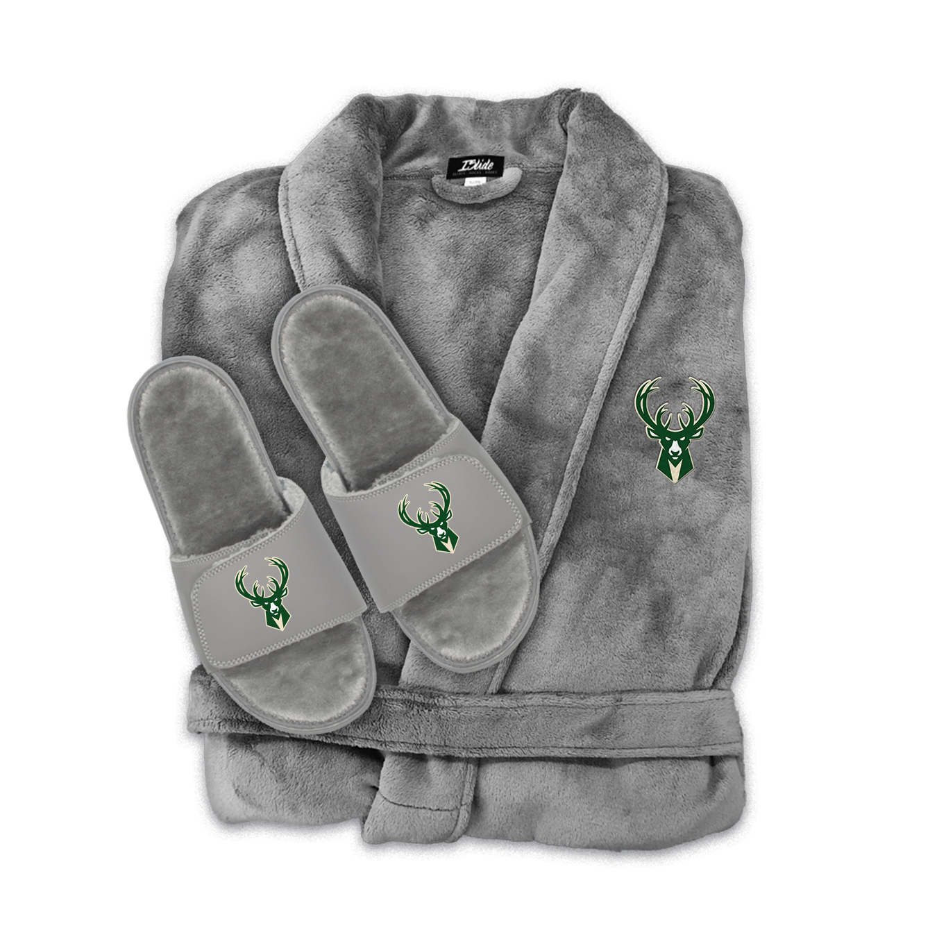 Milwaukee Bucks Boss Robe Slide Bundle