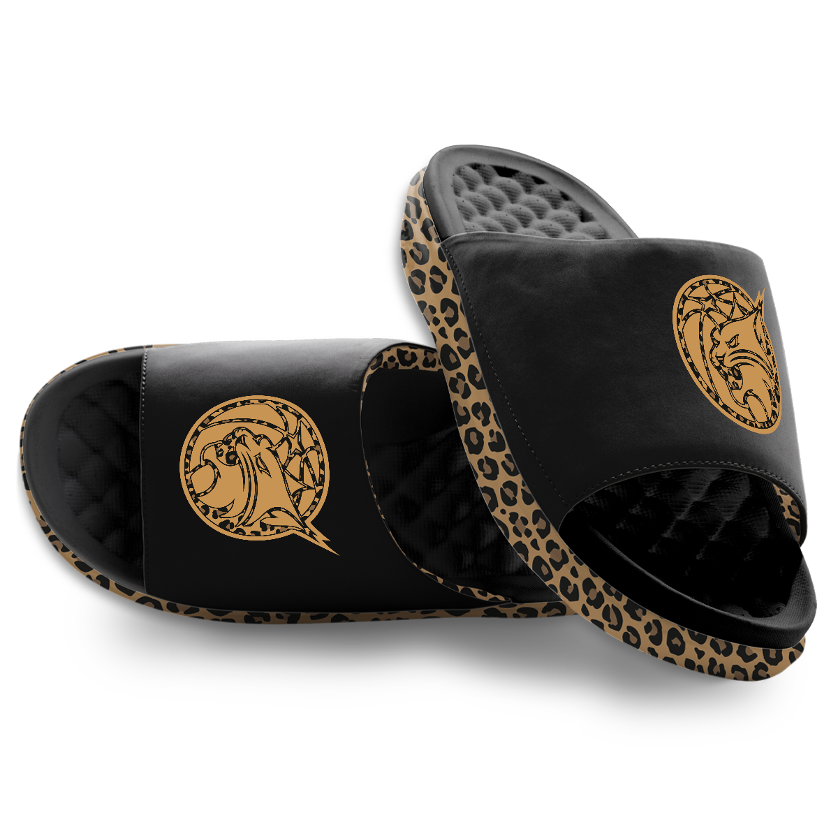 Minnesota Lynx Cheetah Dip Motive Slide Sandles