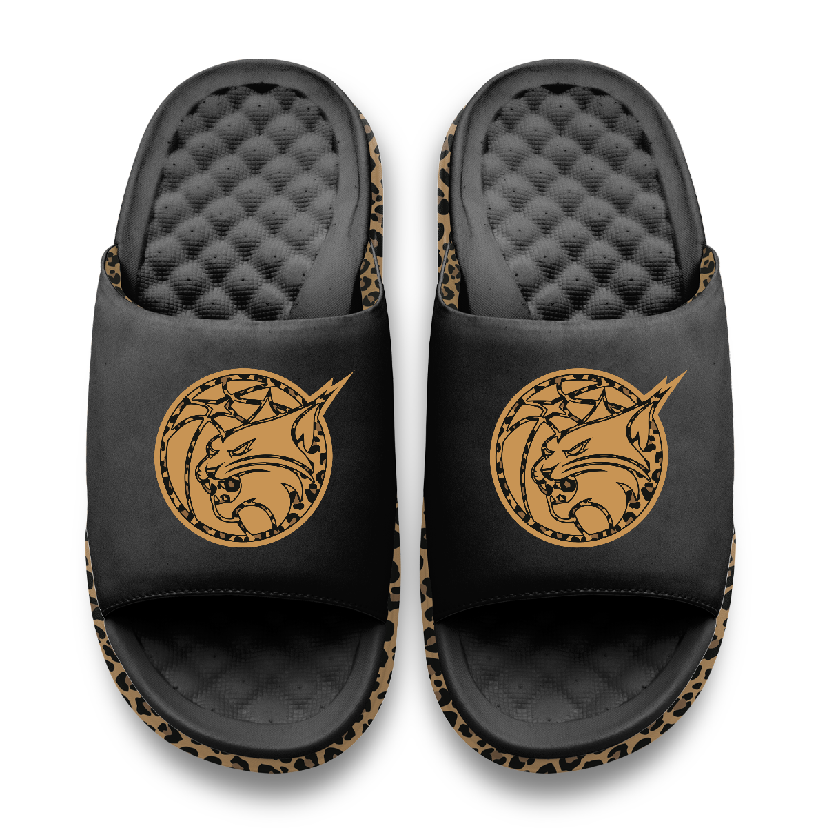 Minnesota Lynx Cheetah Dip Motive Slide Sandles