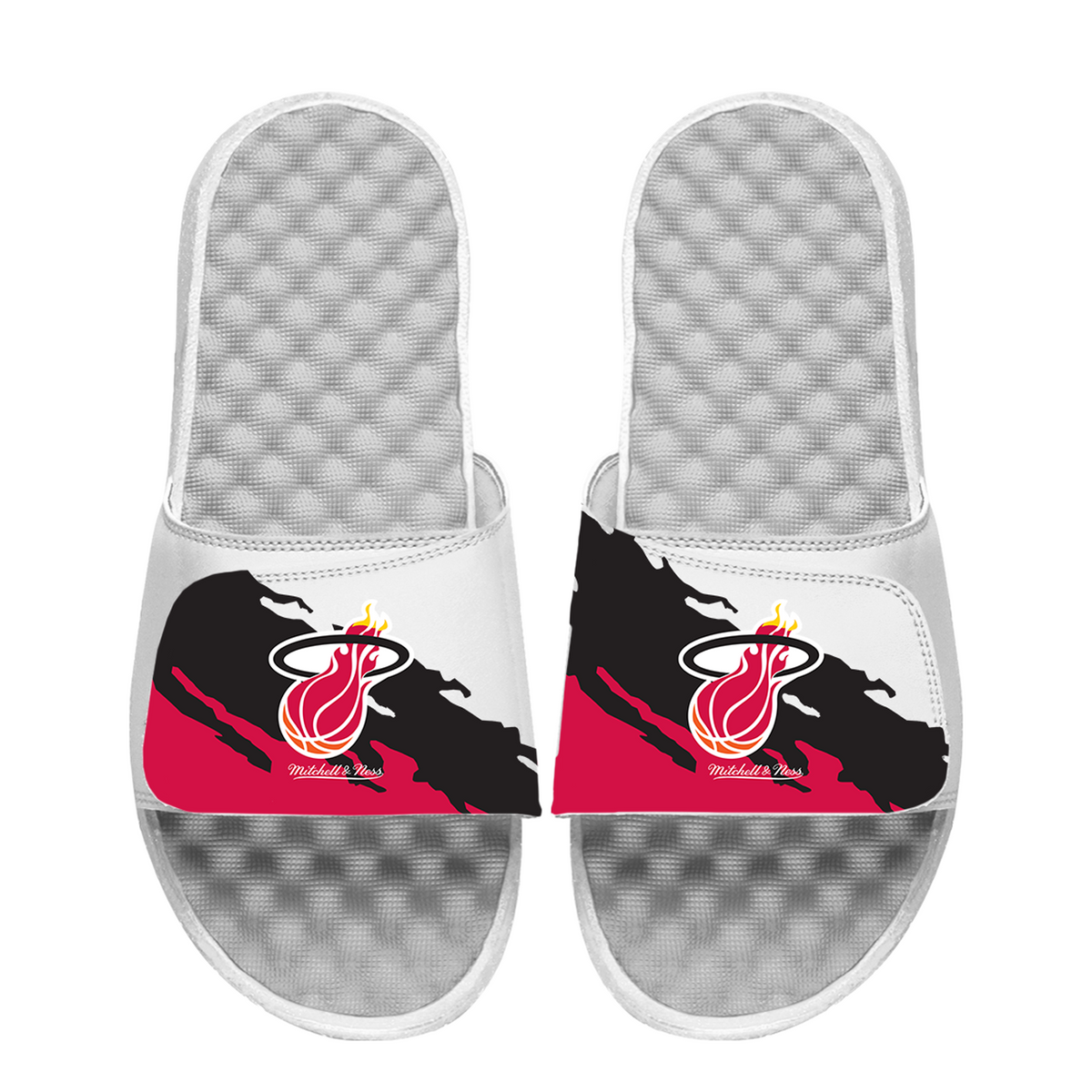 Heat Mitchell &amp; Ness Paint Stripe Slides