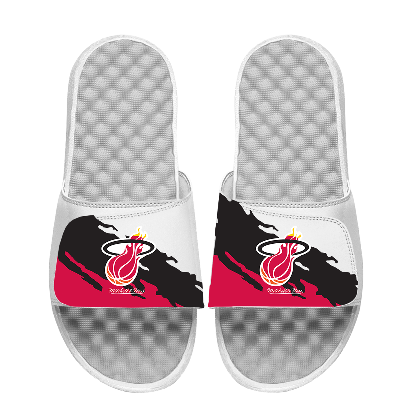 Heat Mitchell & Ness Paint Stripe Slides