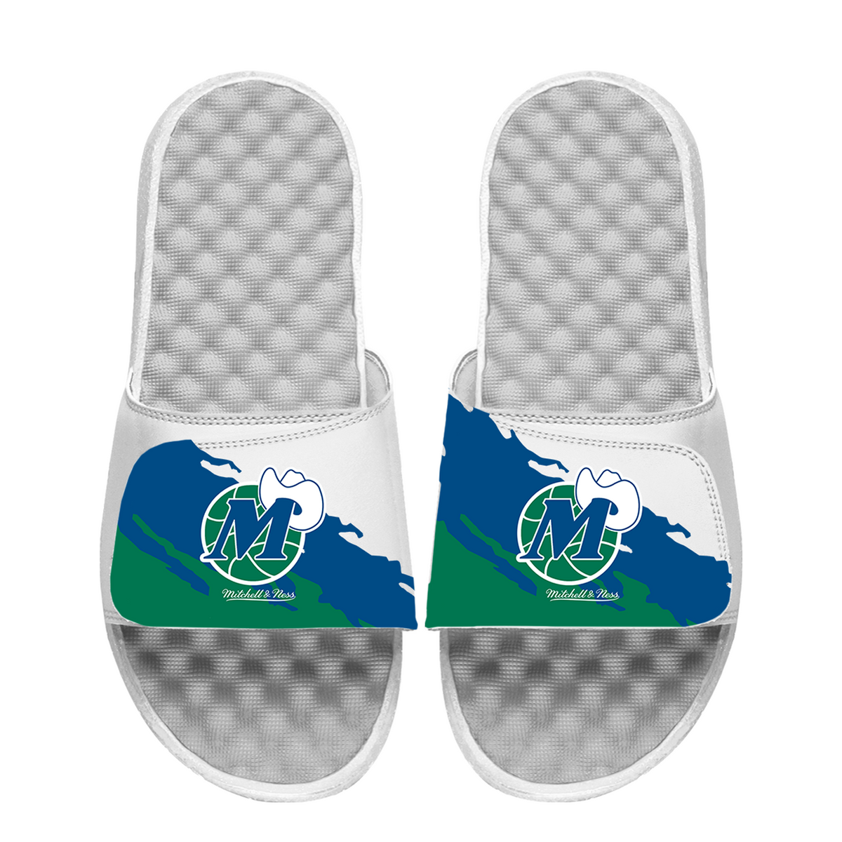 Mavericks Mitchell &amp; Ness Paint Stripe Slides