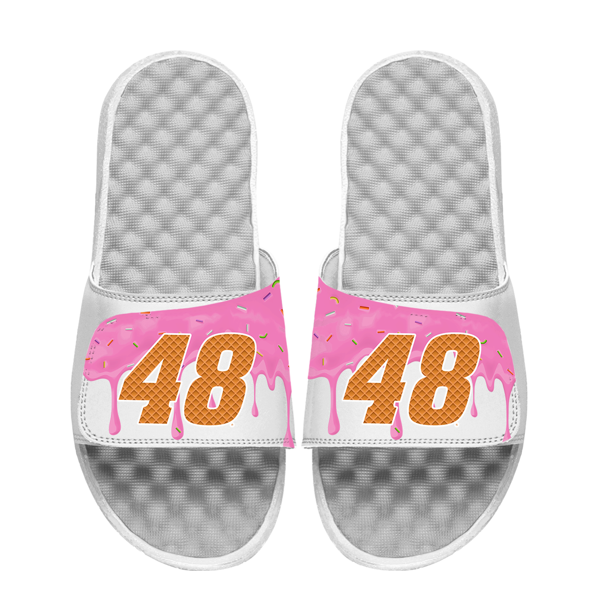 Alex Bowman Ice Cream Drip Slide Sandals