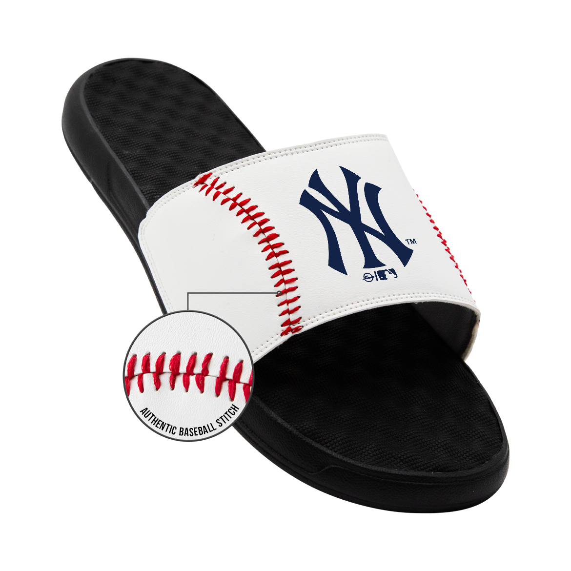 Yankees Baseball Stitch Slide Sandals