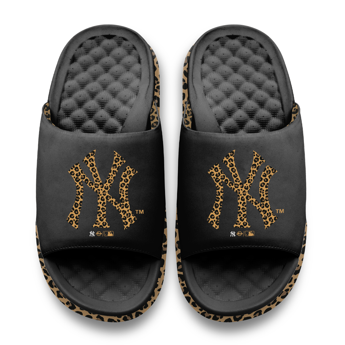 New York Yankees Cheetah Dip Motive Slide Sandles