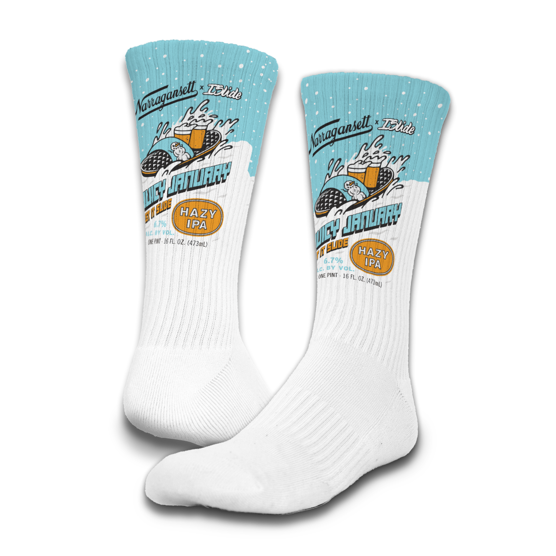 Narragansett x ISlide Juicy January Sock