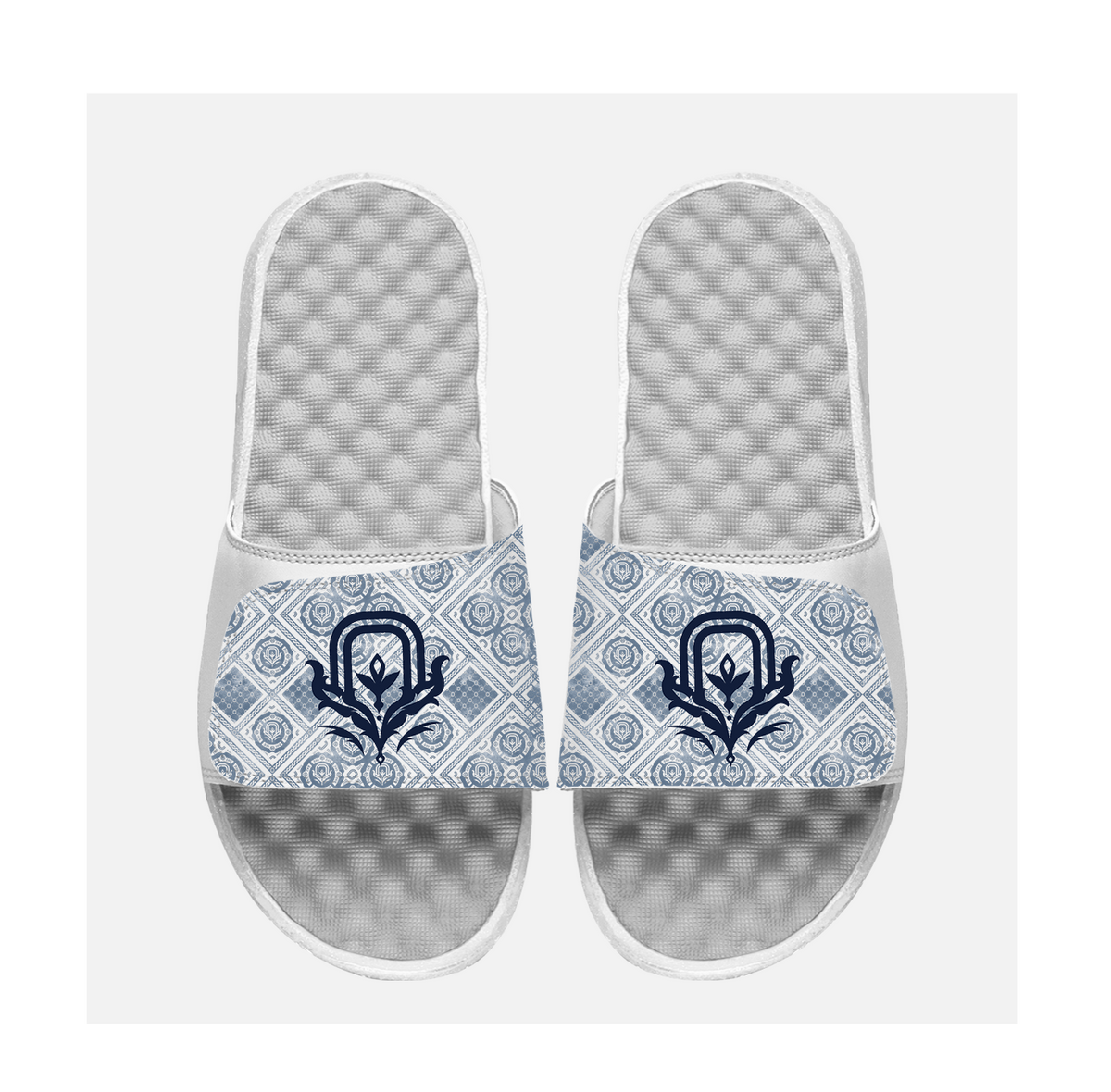 OT Elite Navy Pattern Kids Slides