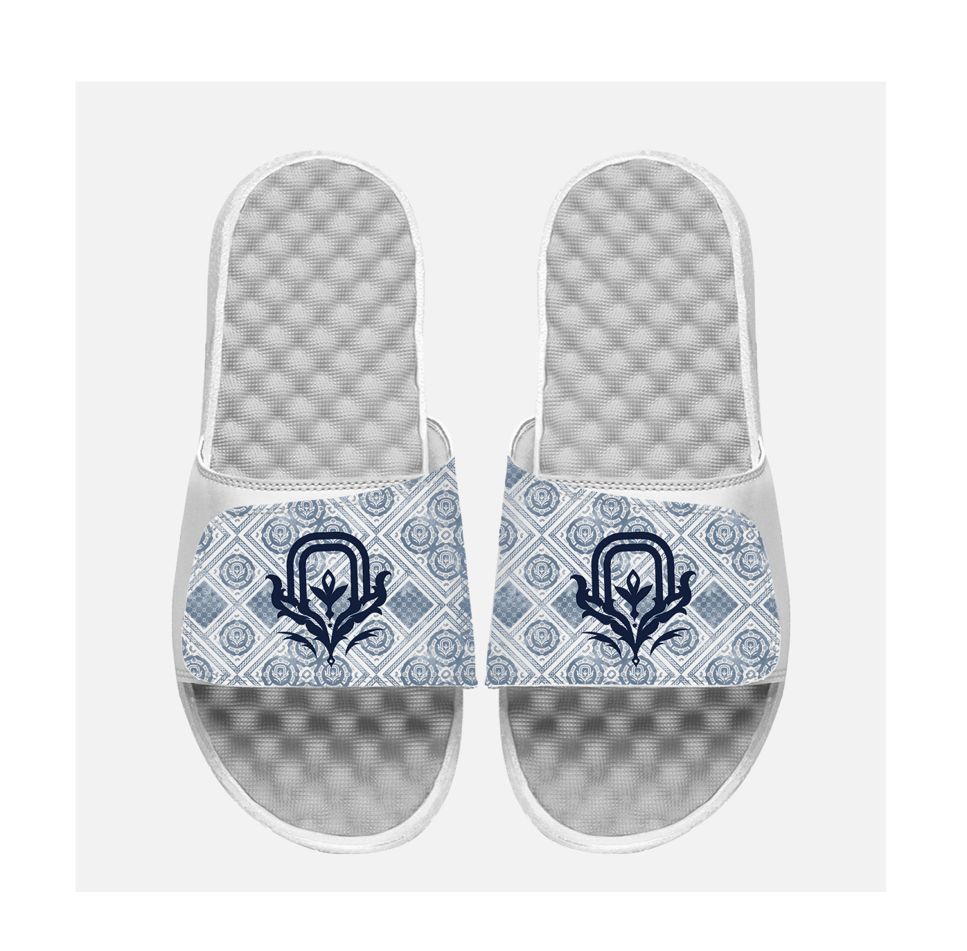 OT Elite Navy Pattern Kids Slides