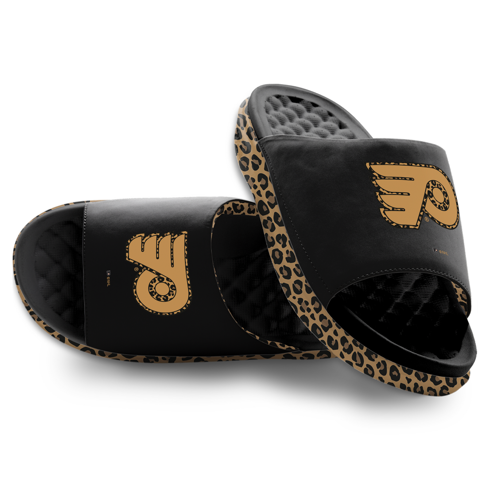 Philadelphia Flyers Cheetah Dip Motive Slide Sandles