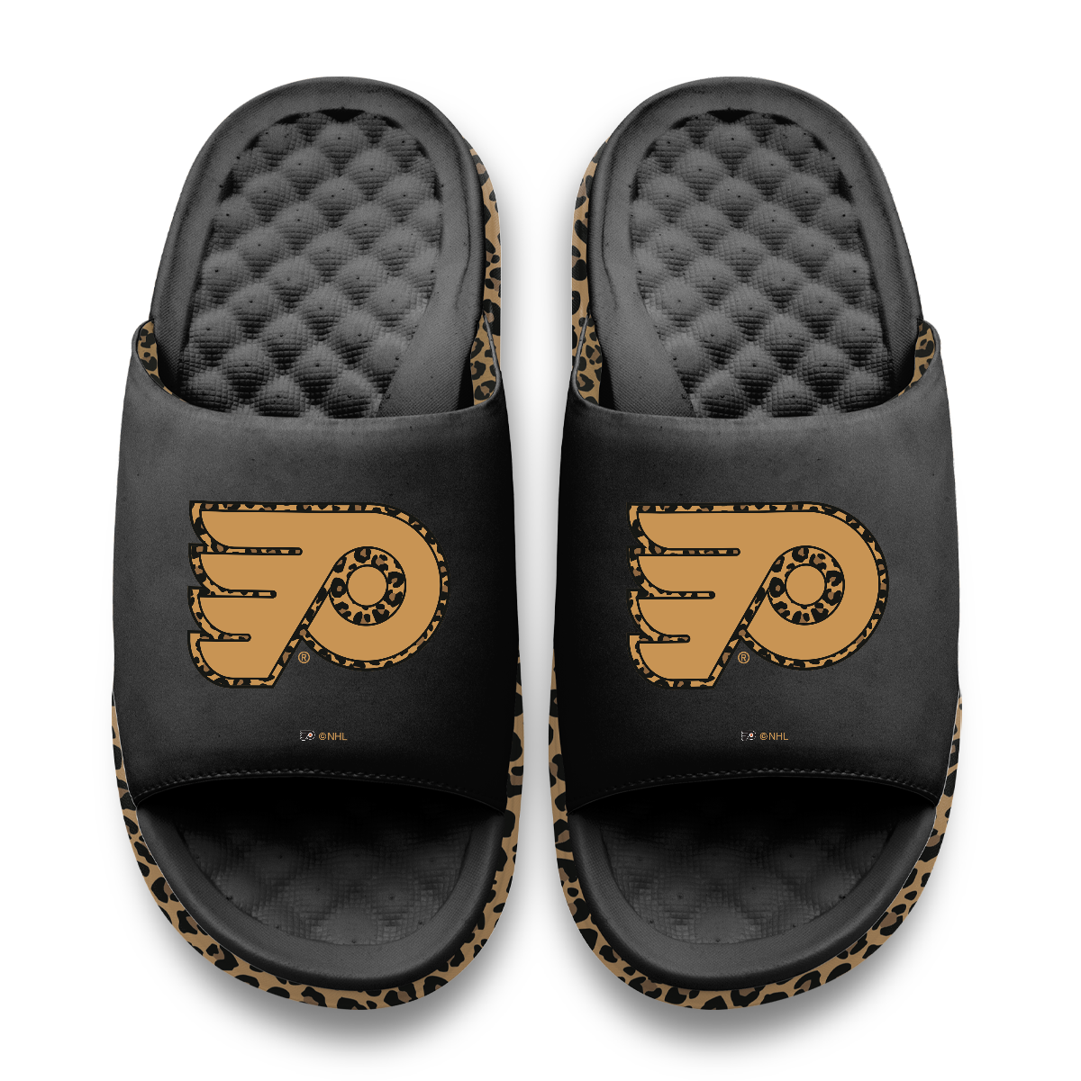 Philadelphia Flyers Cheetah Dip Motive Slide Sandles